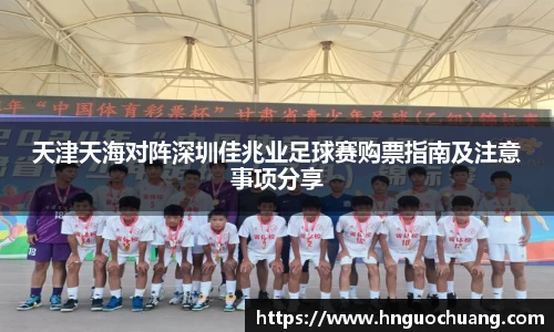 天津天海对阵深圳佳兆业足球赛购票指南及注意事项分享